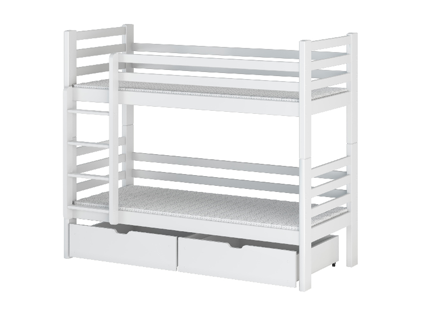 Dječji krevet 90 x 190 cm Paul (s podnicom i prostorom za odlaganje) (bijela)