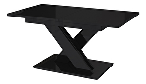 Blagovaonski stol Barax (crna sjaj) (za 6 do 8 osoba)