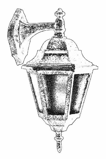 Vanjska zidna svjetiljka Borys (smeđa)