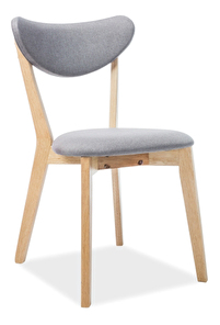 Blagovaonska stolica Belkis (siva + hrast)