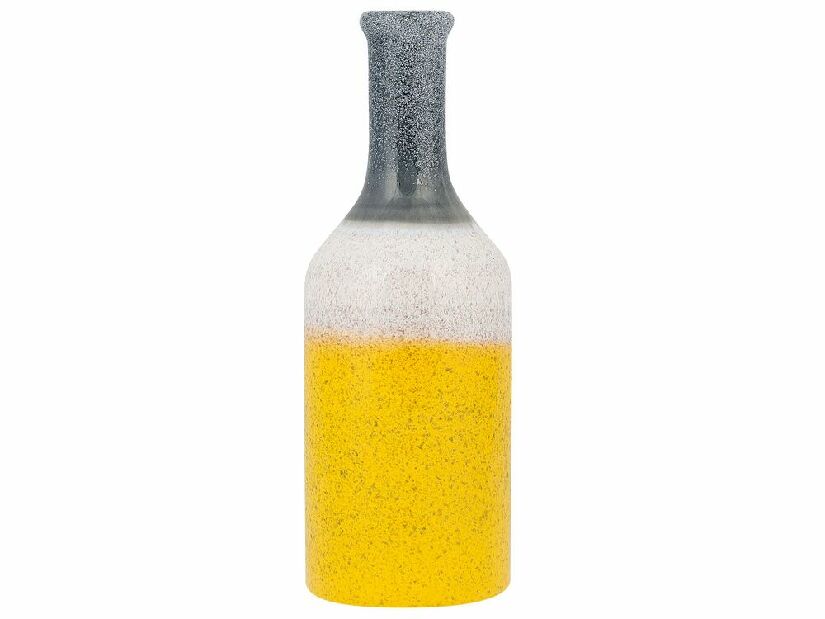 Vaza LAURITA 36 cm (stakloplastika) (žuta)