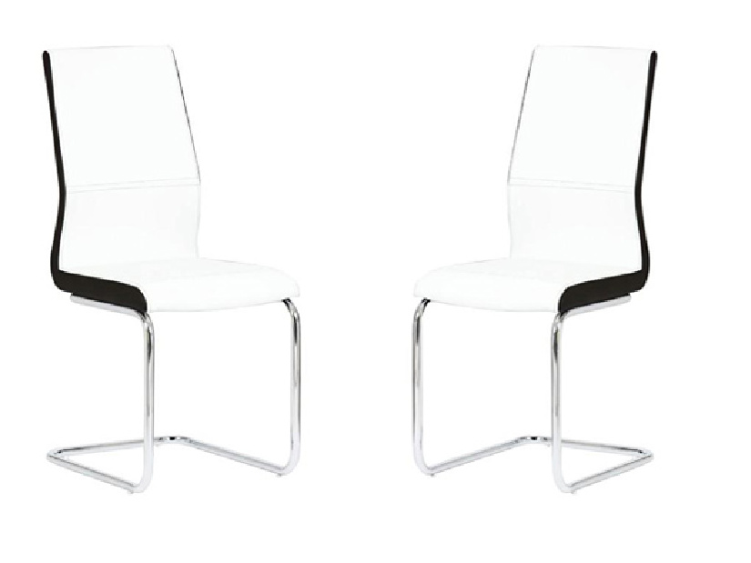 Blagovaonska stolica (2 kom.) Nacton (bijela + crna) *rasprodaja