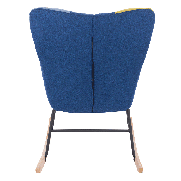 Dizajnerska fotelja za ljuljanje Kerem (plava + zelena)