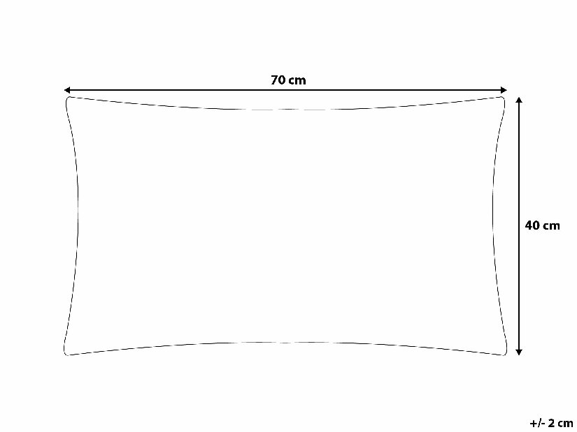 Vrtni jastuk 40x70 cm Stripe (svijetlo smeđa)