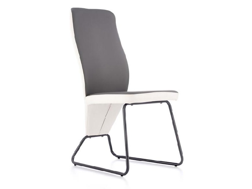 Blagovaonska stolica Kulla (bijela + siva)