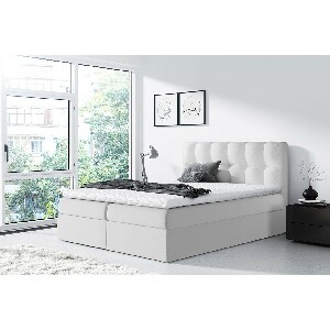 Kontinentalni krevet Mirjan Maddox (200x200) (ekokoža Soft 017 (bijela))