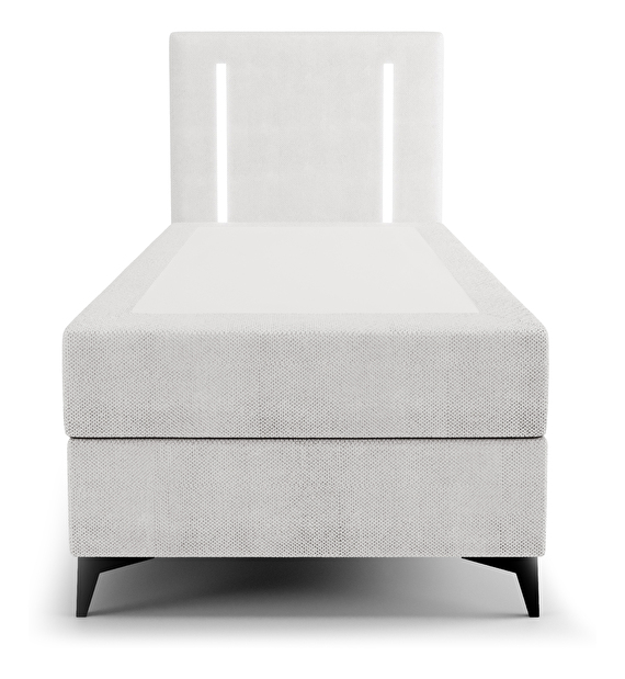 Jednostruki krevet 80 cm Ortega Bonell (siva) (s podnicom, bez prostora za odlaganje) (s LED rasvjetom)