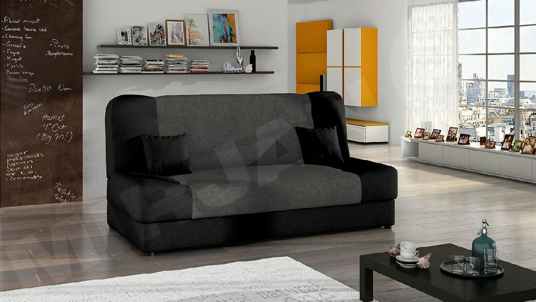 Sofa na razvlačenje Mario Style (crna + crvena) *rasprodaja