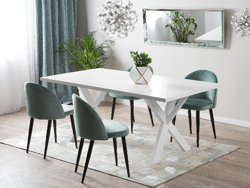 Blagovaonski stol Lupla (za 8 osoba) (bijela)