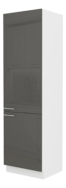 Kuhinjski ormarić za namirnice Lavera 60 DK 210 2F (bijela + sivi sjaj) *rasprodaja