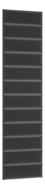 Set 12 tapeciranih panela Quadra 50x240 cm (tamnosiva)