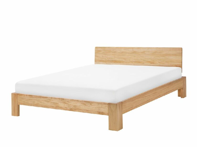 Bračni krevet 180 cm ROYAL (s podnicom) (svijetlo drvo)