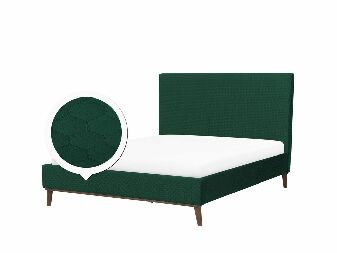 Bračni krevet 140 cm BARON (s podnicom) (zelena)