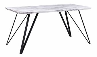 Blagovaonski stol- MALAN (bijela + crna) (za 6 osoba)