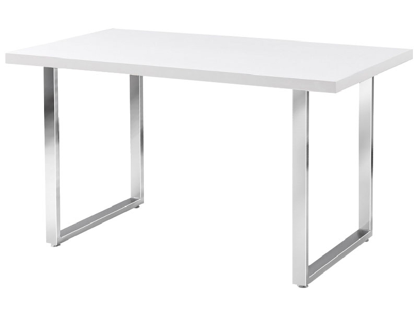Blagovaonski stol Reatha (bijela + krom) (za 4 osobe)