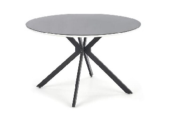 Blagovaonski stol Aretha (bijela + crna sjajna)