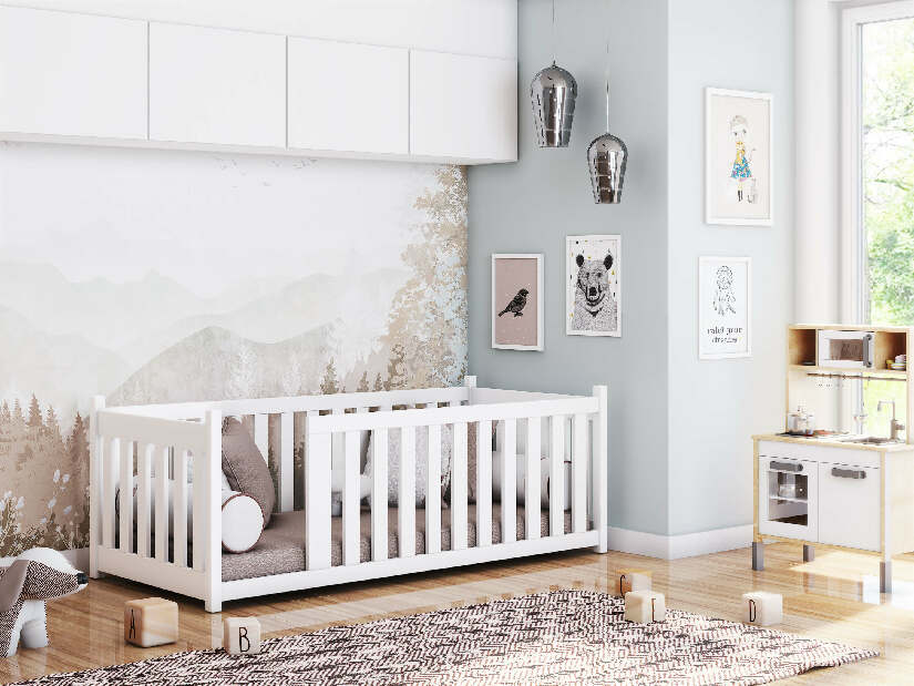 Dječji krevet 90 x 190 cm Connie (s podnicom) (bijela)