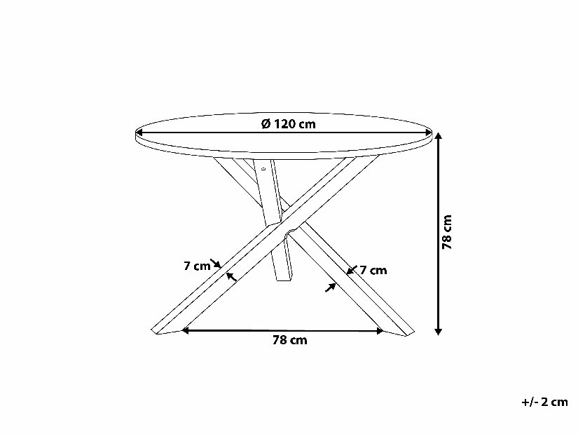 Blagovaonski stol Jerret (za 4 osobe) (svijetlo drvo)