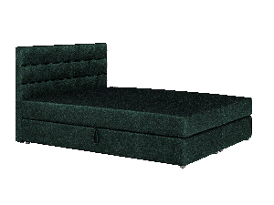 Bračni krevet Boxspring 180x200 cm Waller (tamno zelena) (s podnicom a madracem)