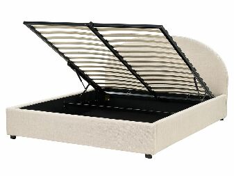 Bračni krevet 160 cm Verena (svijetlosmeđa) (s podnicom i prostorom za odlaganje)