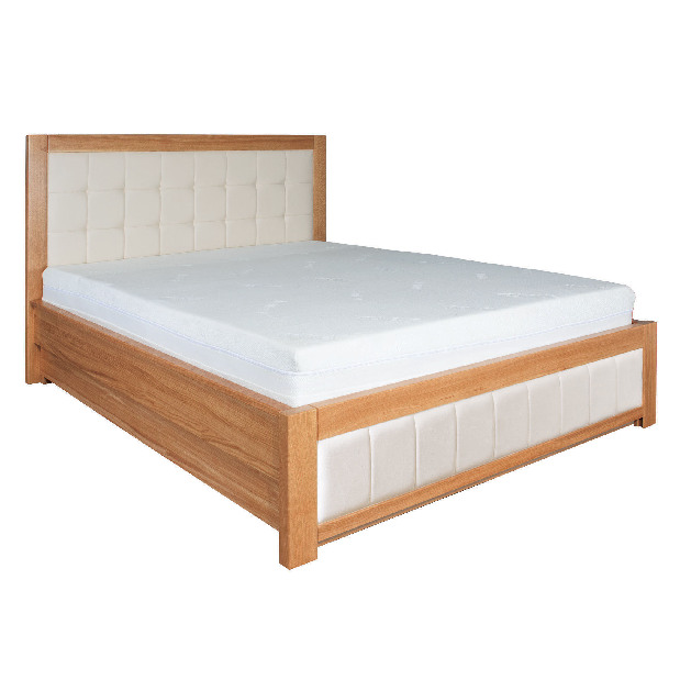 Bračni krevet 180 cm LK 214 (hrast) (masiv) 