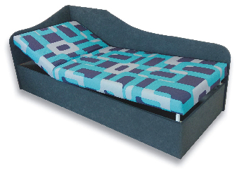 Jednostruki krevet (kauč) 90 cm Abigail (Gusto 4A + siva 81) (L)