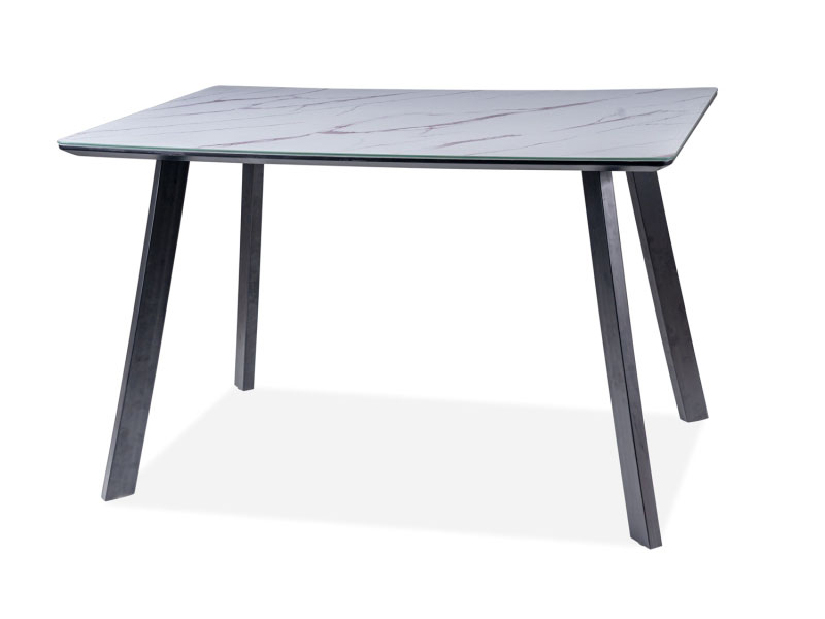 Blagovaonski stol 120 cm Sherly (crna) (za 4 osobe)