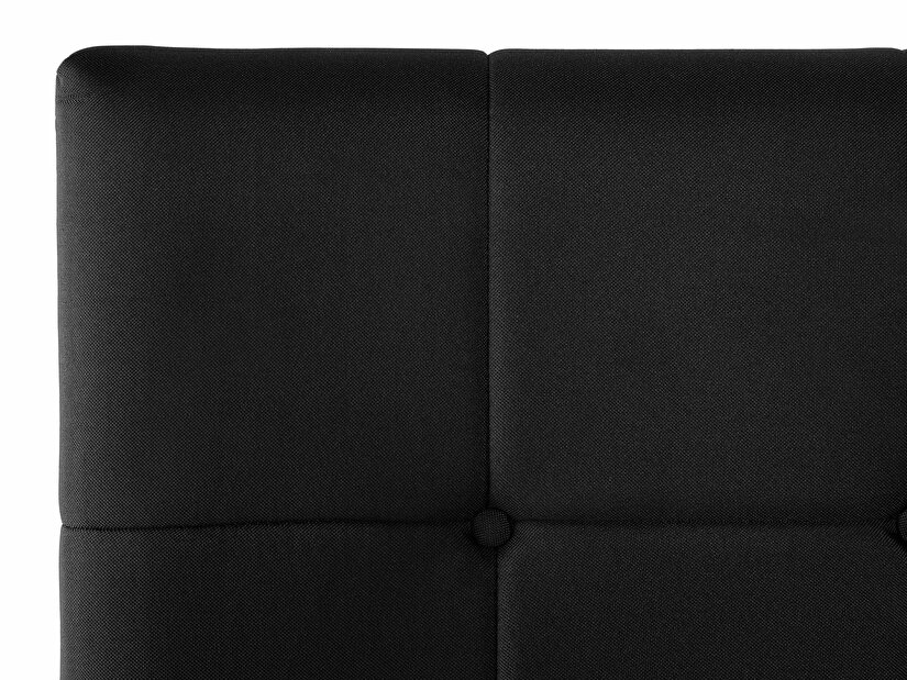 Bračni krevet Boxspring 160 cm ADIR (s madracima) (crna)