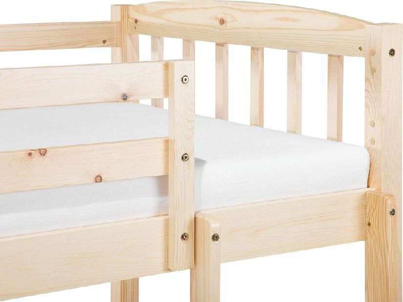 Krevet na kat 90 cm REWIND (s podnicom) (svijetlo drvo)