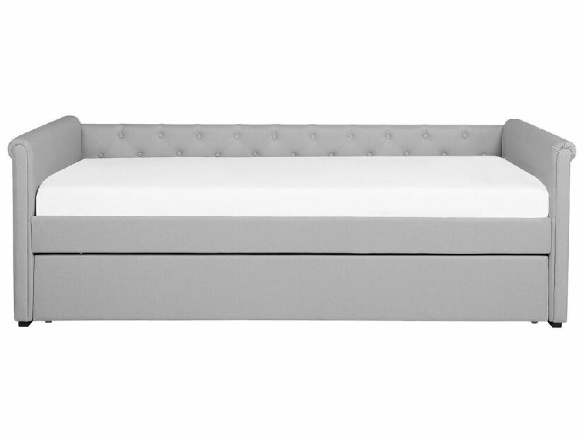 Krevet na razvlačenje 80 cm LISABON (s podnicom) (svijetlo siva)