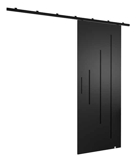 Klizna vrata 90 cm Zodiac Y (crna mat)