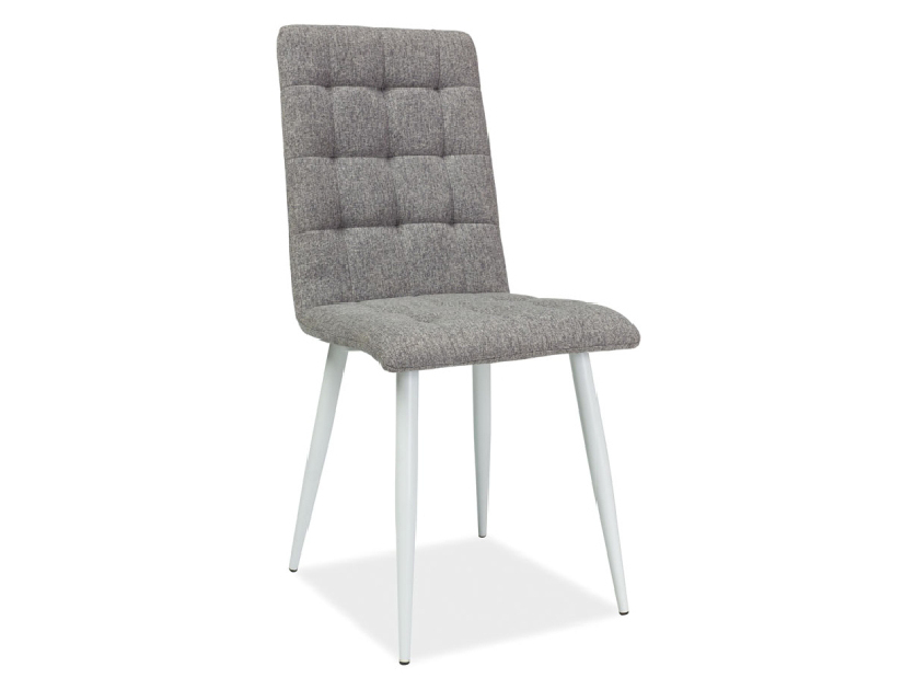 Blagovaonska stolica Olivie (siva + bijela)