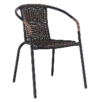 Vrtna stolica Durley (smeđa + crna)  