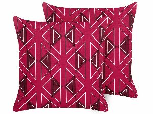 Set 2 ukrasna jastuka ⌀ 40 cm Mezza (ružičasta)