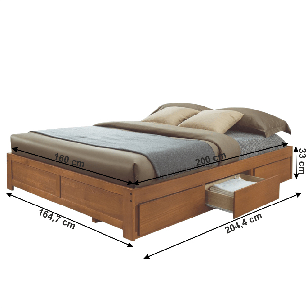 Bračni krevet 160 cm Sirina 