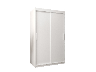 Ormar za garderobu 120 cm Toki (bijela mat + bijela mat)