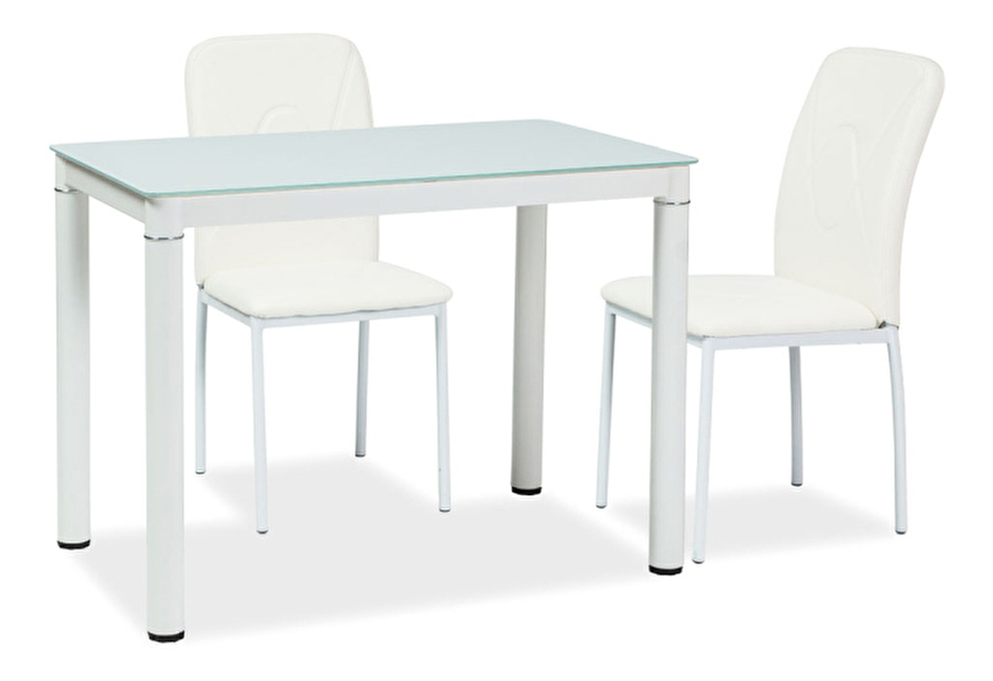 Blagovaonski stol Gabriel (bijela + bijela) (za 4 osobe)