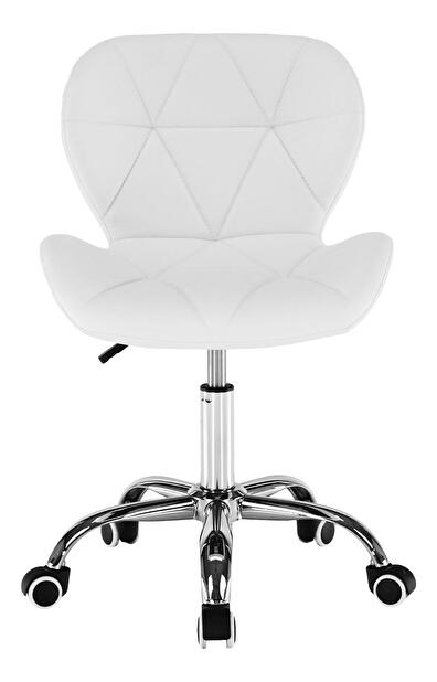 Uredska fotelja Argos (bijela + krom)