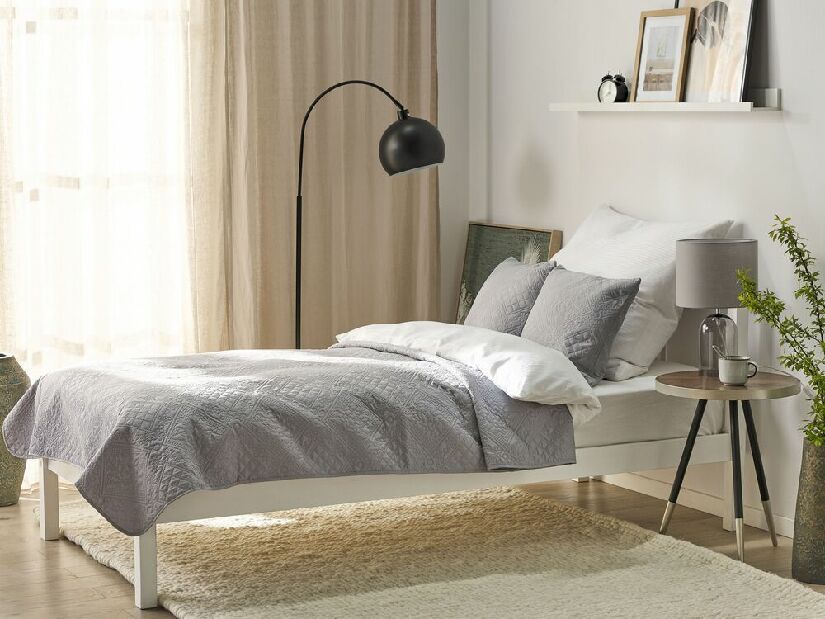Set prekrivač + 2 jastuka 140 x 210 cm Asbjorn (siva)
