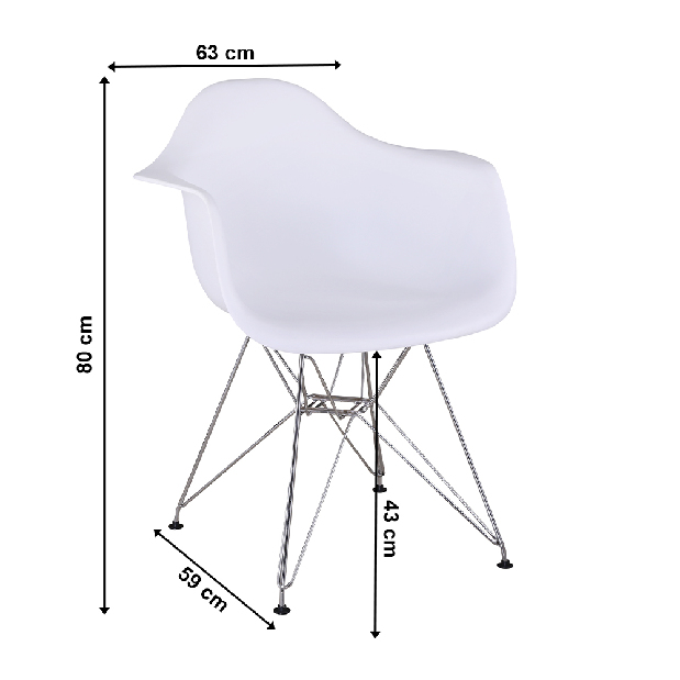 Blagovaonska stolica Fenren 2 (bijela)
