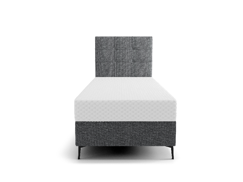 Jednostruki krevet 90 cm Infernus Comfort (tamnosiva) (s podnicom, bez prostora za odlaganje)
