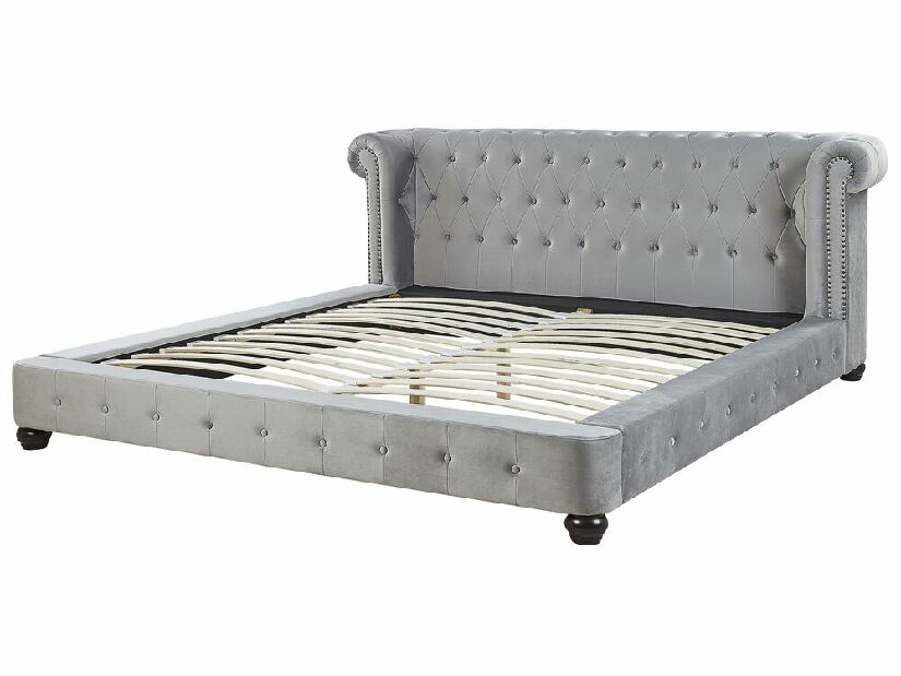 Bračni krevet 180 cm CAVILLA (s podnicom) (siva)
