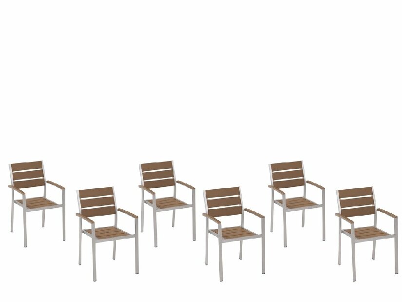 Set stolica 6 kom. Vero (svijetlo drvo)