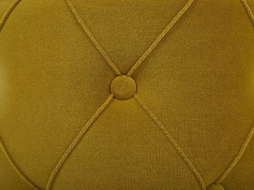 Set taburea 2 kom. POLE (tkanina) (žuta) (s prostorom za odlaganje)