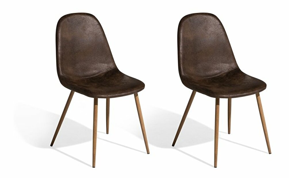 Set blagovaonskih stolica 2 kom. Brown (tamno smeđa)