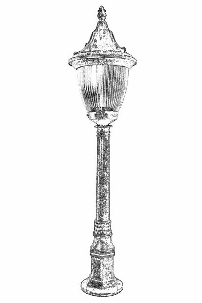 Vanjska podna svjetiljka Dennis (smeđa)