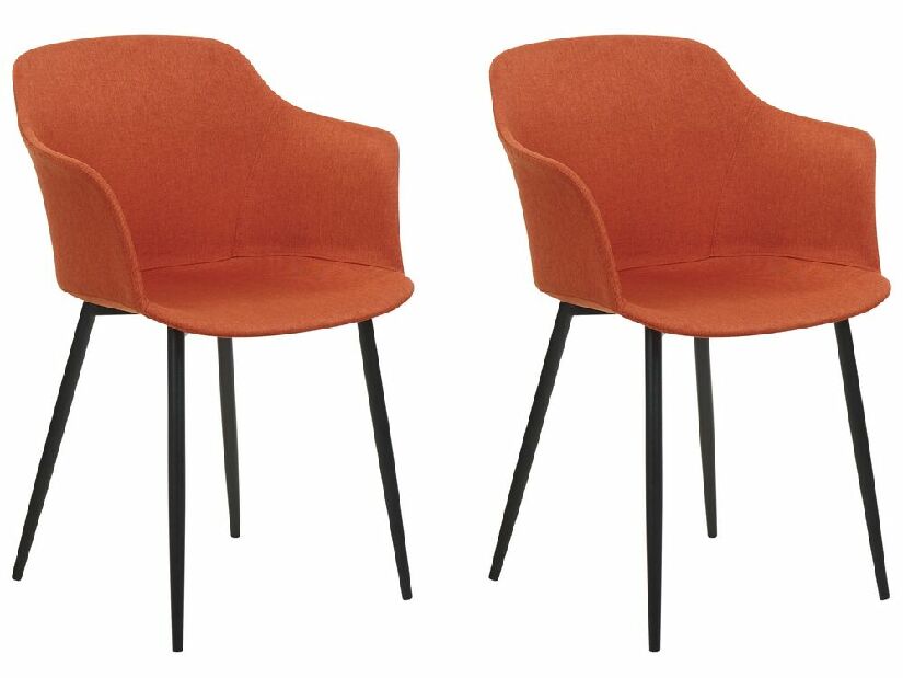 Set blagovaonskih stolica (2 kom.) Eleni (narančasta)