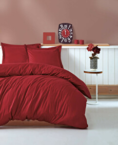 Set satenske posteljine 120 + 30 x 60 cm Starigin (crvena)