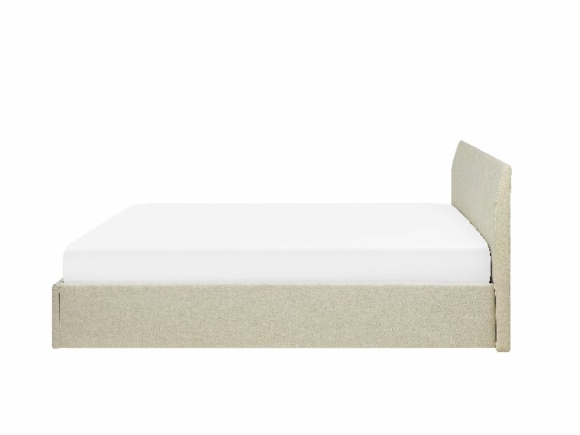 Bračni krevet 180 cm ORBIT (s podnicom prostorom za odlaganje) (bež)