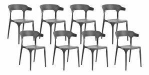 Set blagovaonskih stolica (8 kom.) Gerry (tamnosiva)